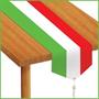 Printed Red, White & Green Table Runner
