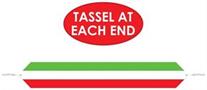 Printed Red, White & Green Table Runner