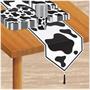 Printed Cow Print Table Runner
