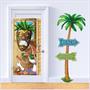 Tiki Man Restroom Door Cover