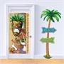 Tiki Man Restroom Door Cover