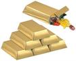 Foil Gold Bar Favor Boxes