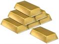 Plastic Gold Bar Decorations