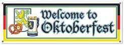 Welcome To Oktoberfest Sign Banner