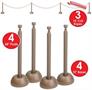 Red Rope Stanchion Set