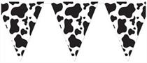 Cow Print Pennant Banner
