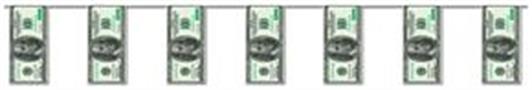 100 Bill Pennant Banner