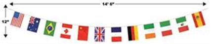 International Flag Pennant Banner