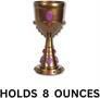Plastic Jeweled Goblet