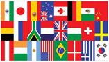 Printed International Flag Table Runner