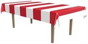 Red & White Stripes Tablecover