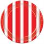 Red & White Stripes Plates