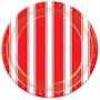 Red & White Stripes Plates