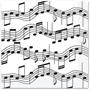 Musical Notes Luncheon Napkins