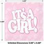 It's A Girl! Beverage Napkins