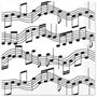 Musical Notes Beverage Napkins