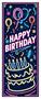 Neon Happy Birthday Door Cover