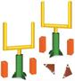 3-D Football Goal Post Centerpieces