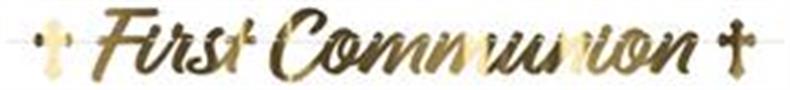 Foil First Communion Streamer