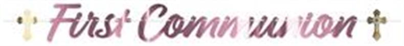 Foil First Communion Streamer