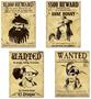 Pirate Wanted Sign Cutouts