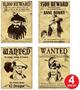 Pirate Wanted Sign Cutouts