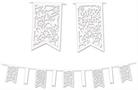 Die-Cut Mr & Mrs Pennant Banner