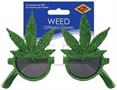 Glittered Weed Glasses