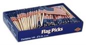U S Flag Picks Counter Display