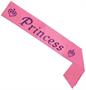 Glittered Princess Satin Sash