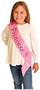Glittered Princess Satin Sash