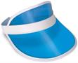 Clear Blue Plastic Dealer's Visor