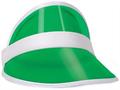 Clear Green Plastic Dealer's Visor