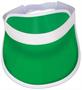 Clear Green Plastic Dealer's Visor