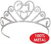 Glittered Metal "21" Tiara