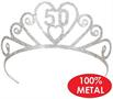 Glittered Metal "50" Tiara