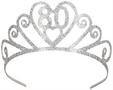Glittered Metal "80" Tiara