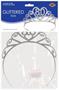 Glittered Metal "80" Tiara