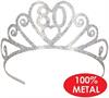 Glittered Metal "80" Tiara