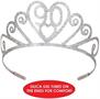 Glittered Metal "90" Tiara