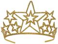 Glittered Metal Star Tiara