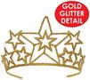 Glittered Metal Star Tiara