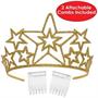 Glittered Metal Star Tiara