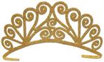 Glittered Metal Tiara