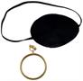 Pirate Eye Patch w/Plastic Earring
