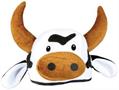 Plush Cow Head Hat