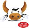 Plush Cow Head Hat