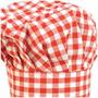 Gingham Fabric Chef's Hat