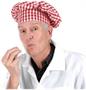 Gingham Fabric Chef's Hat