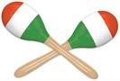 Red, White & Green Maracas
